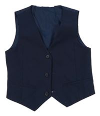 Tmavomodrá slavnostní vesta H&M