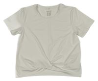 Smotanové športové crop tričko H&M