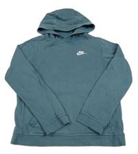 Tmavomodrá mikina s logem a kapucí Nike