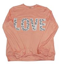 Oranžová ľahká mikina s nápisom