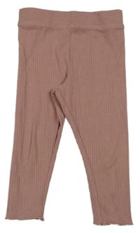 Staroružové rebrované legíny Primark