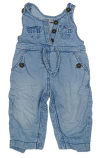 Svetlomodrý ľahký rifľový nohavicový overal s vreckami Next