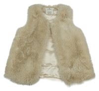 Béžová kožešinová podšitá vesta Matalan
