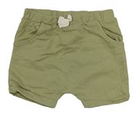 Khaki teplákové baggy kraťasy Tu