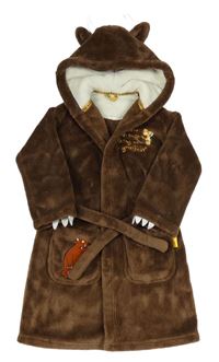 Hnedý plyšový župan s kapucí - Gruffalo