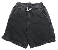 Tmavošedé riflové teplákové kraťasy H&M