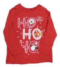 Fuchsiové tričko s nápisom a zvieratkami F&F