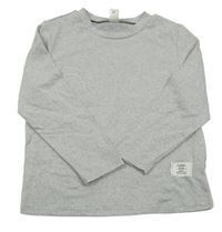 Svetlosivé melírované tričko Shein