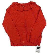 Nové - Červený prepínaci sveter s golierikom Dunnes Stores