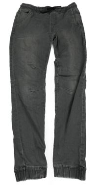 Šedé teplákové slim cuff rifle Denim Co.