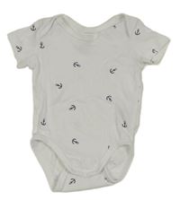 Biele body s kotvami H&M