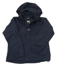 Tmavomodrá šusťáková podzimní bunda s kapucí Helly Hansen