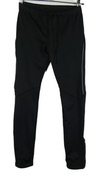 Dámské černé sportovní legíny s pruhy Crane 