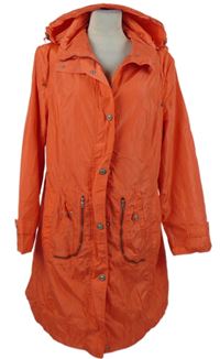 Dámský korálový šusťákový jarní kabát s kapucí Centigrade 