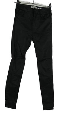 Dámské černé potažené skinny kalhoty New Look 