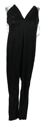 Nové - Dámský černý třpytivý kalhotový overal Femme Luxe 