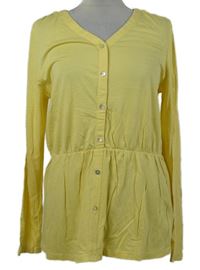 Dámska žltá ľahká prepínaci dlhá mikina Esprit