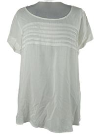 Dámská bílá halenka s plisováním C&A