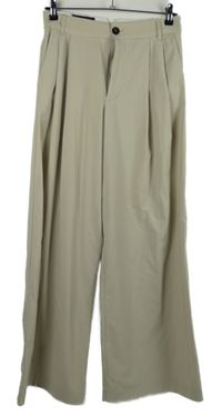 Dámské béžové palazzo kalhoty Zara 