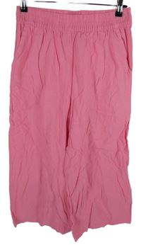 Dámské světlerůžové culottes kalhoty Vero Moda 