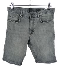 Pánske sivé rifľové kraťasy H&M vel. 32