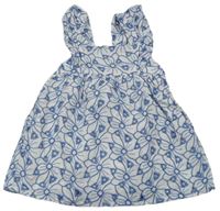 Bielo-modré kvetinové šaty Primark