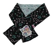 Čierna vzorovaná šál s L.O.L Surprise