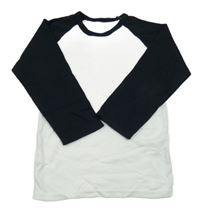 Bielo-čierne tričko