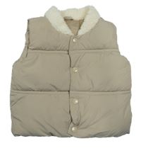 Béžová šusťáková zateplená vesta Matalan