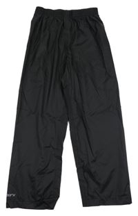 Černé šusťákové nepromokavé outdoorové kalhoty MOUNTAIN WAREHOUSE