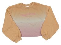 Oranžovo-bílo-růžová mikina H&M