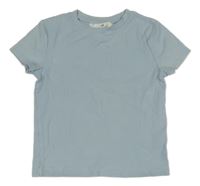 Sivo-modré rebrované crop tričko H&M