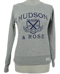 Dámska sivá melírovaná mikina s nápisom New Look