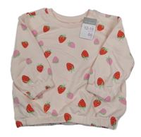 Nové - Ružová mikina s jahodami Primark