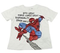Bílé tričko se Spidermanem H&M