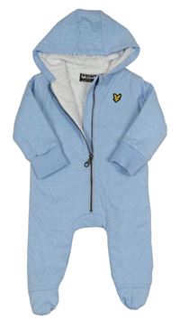 Svetlomodrá tepláková podšitá kombinéza s kapucňou Lyle&Scott