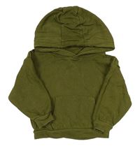 Khaki mikina s kapucňou Primark