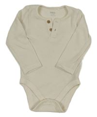 Světlebéžové žebrované body s knoflíčky M&S