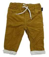 Hořčicové podšité manšestráky Name it