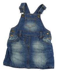 Tmavomodré riflové laclové podšité šaty Impidimpi