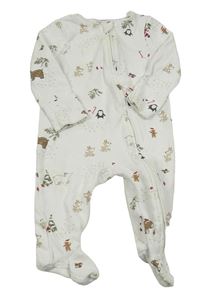 Bílý overal s vánočním motivem Mamas&Papas