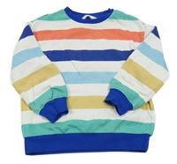 Bielo-farebná pruhovaná mikina M&S