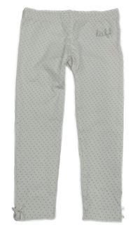 Biele legíny s bodkami Lief