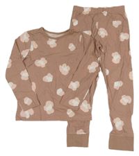 Starorůžovo-biele vzorované pyžama George