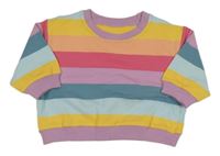 Farebná pruhovaná mikina