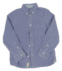 Modro-biela kockovaná košeľa H&M