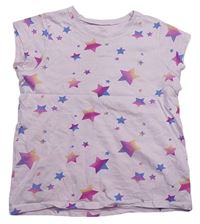 Svetloružové pyžamové tričko s hviezdami George