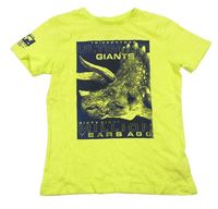 Žlté tričko s dinosaurom Next