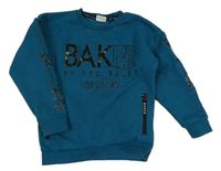 Petrolejová mikina s nápisom Ted Baker