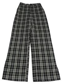 Černo-bílé kostkované kalhoty H&M
